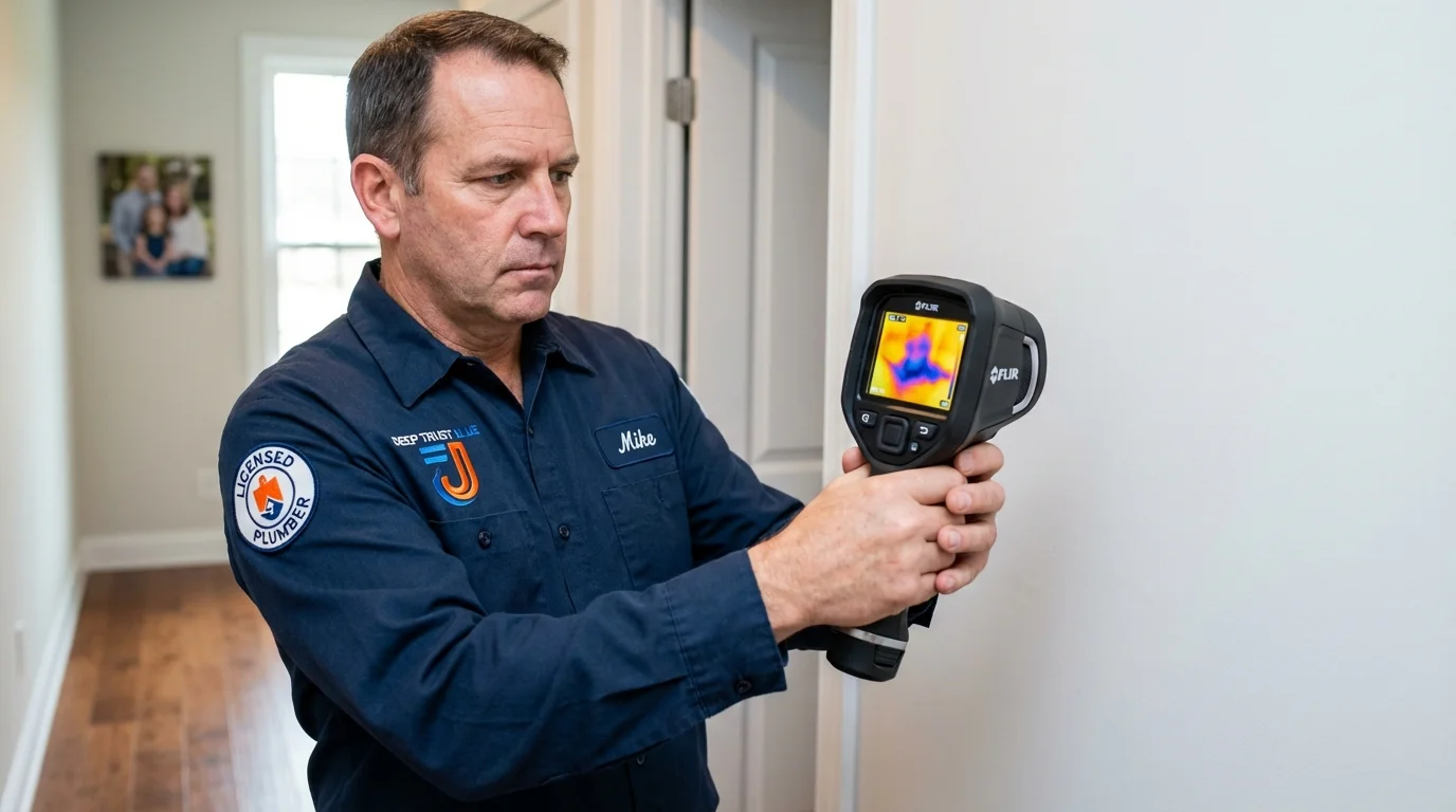 Thermal imaging leak detection by Johns Plumbing LLC in Hatillo